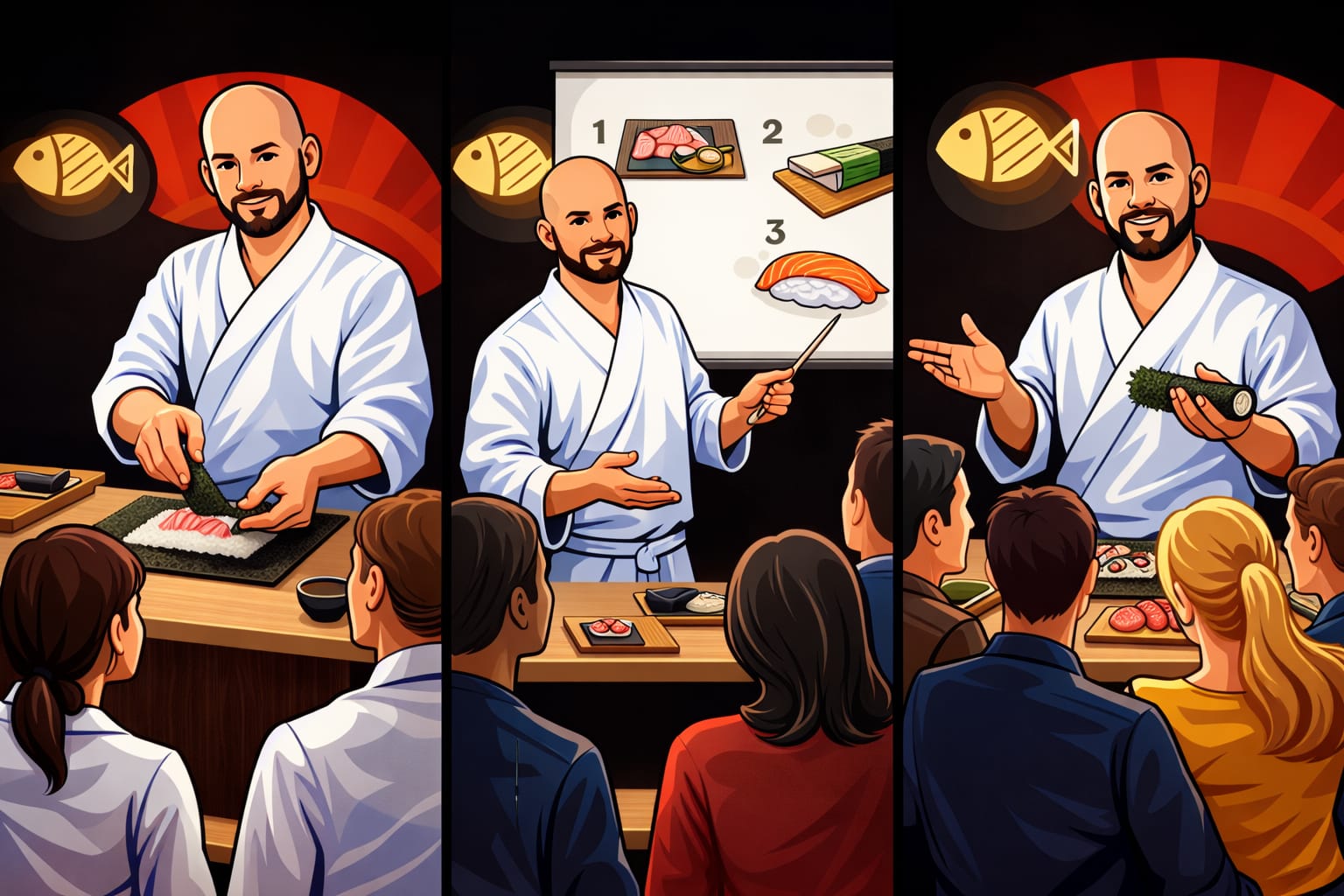 Warsztaty sushi 1 warsztaty kulinarne sushi mastera